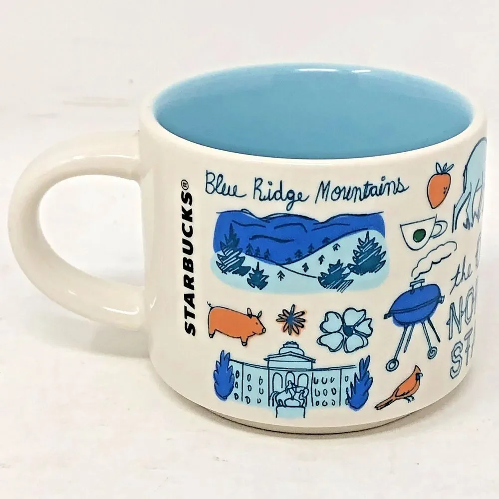 Starbucks NORTH CAROLINA Been There Series Mini Mug Ornament 2 Fl Oz Collectible